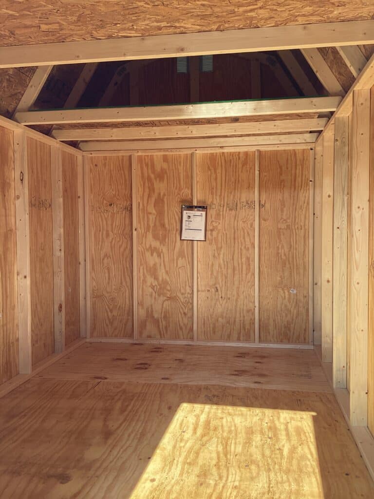 Lofted Barn Value: 8' x 12'