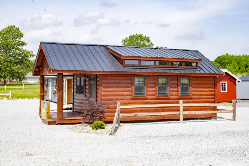 Gable Cabin Elite Log: 14' x 26'