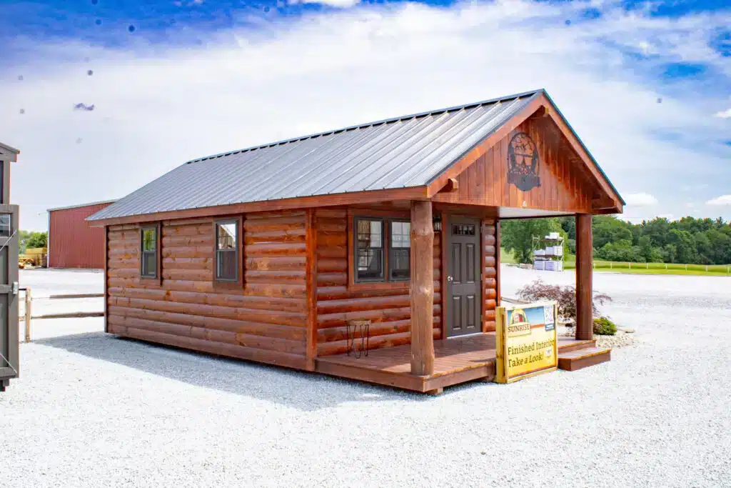 Gable Cabin Elite Log: 14' x 26'