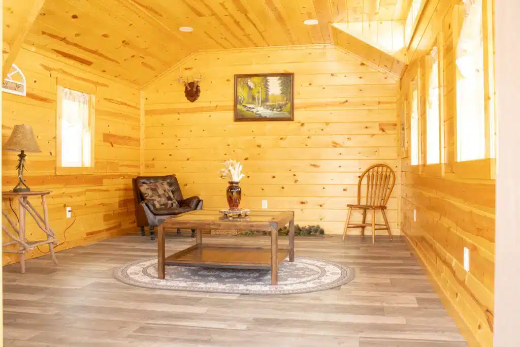 Gable Cabin Elite Log: 14' x 26'
