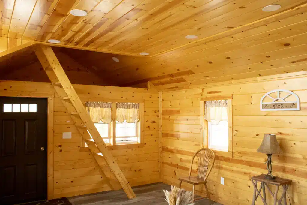 Gable Cabin Elite Log: 14' x 26'